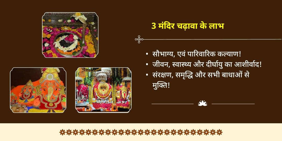 करवा चौथ एवं चतुर्थी चिंतामण गणेश, चौथ माता एवं ओंकारेश्वर ज्योतिर्लिंग चढ़ावा