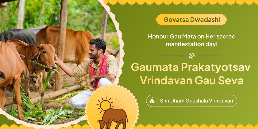 Begin the Diwali Mahotsav with Divine Blessings Of Shri Krishna through Vrindavan Gau Seva!
