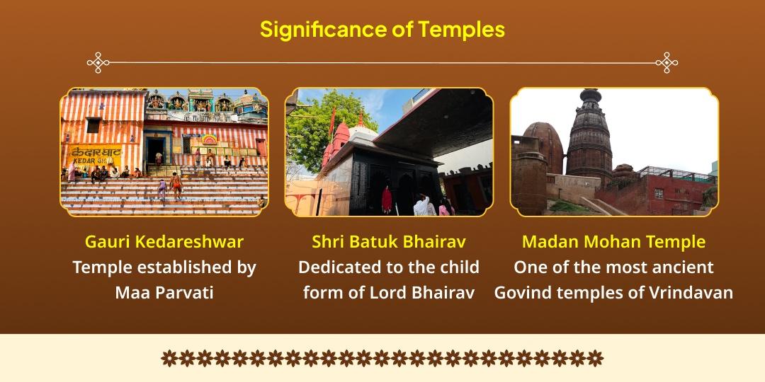 Maha Ashtami Bhairav, Krishna & Parvati 3 Temple Chadhava