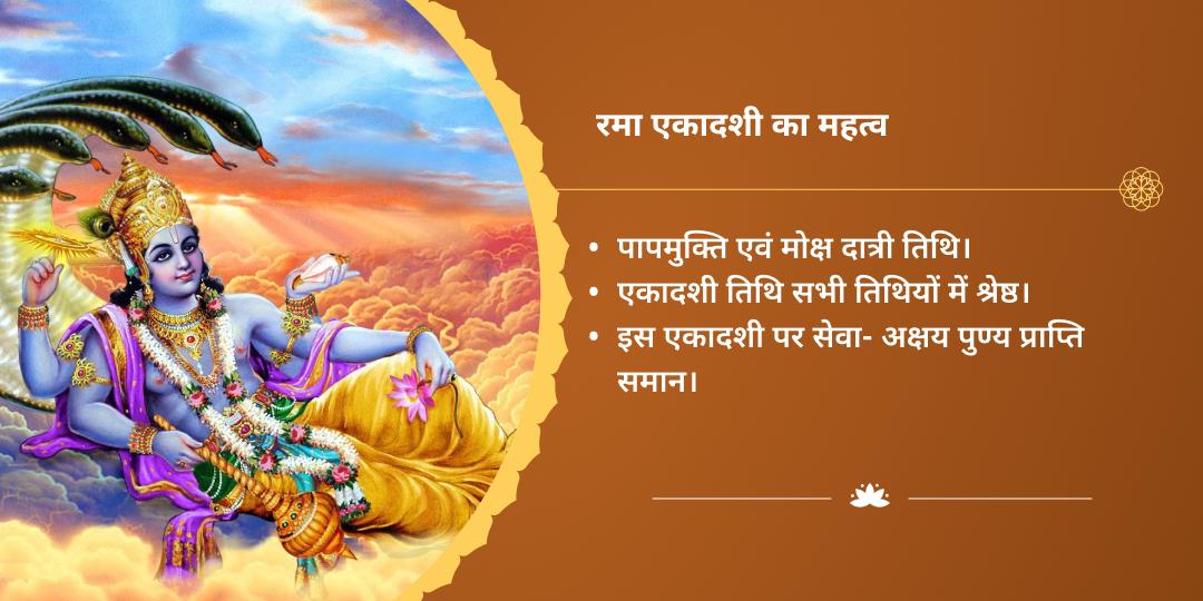 रमा एकादशी पुण्यप्रदायक 4 मोक्ष तीर्थ ब्राह्मण सेवा