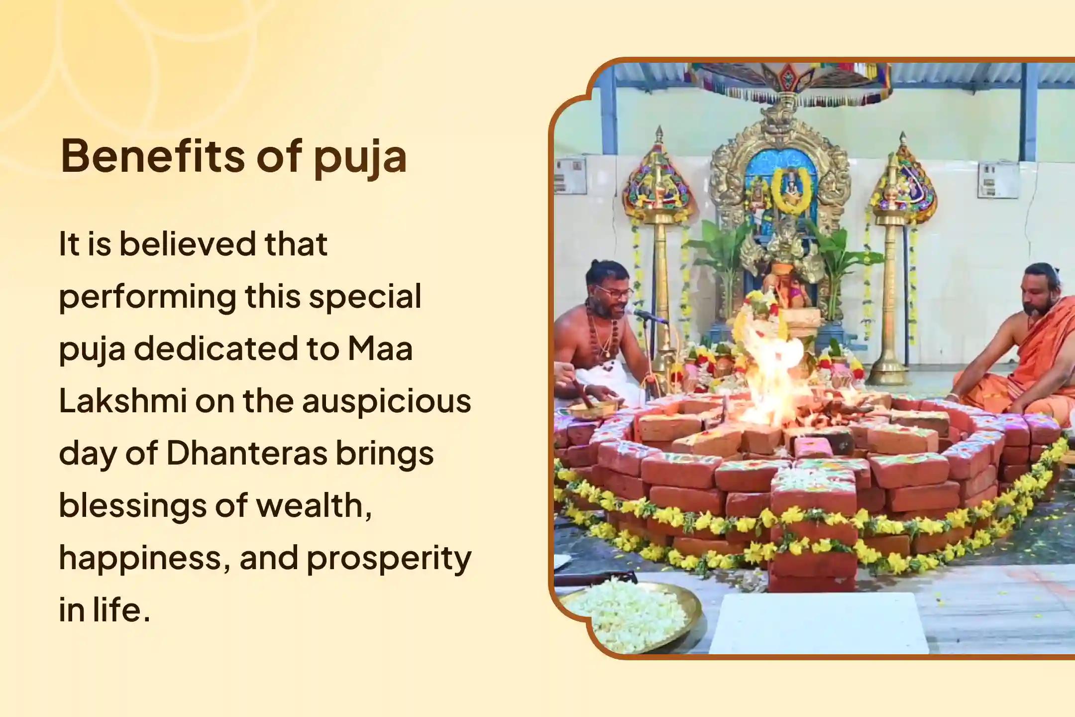 On the auspicious day of Dhanteras, invoke the divine blessings of Maa Lakshmi through the Mahalakshmi Shri Yantra energized with 11,00,000 Lakshmi Beej Mantras 🙏 and receive the blessings of wealth and prosperity 💰✨