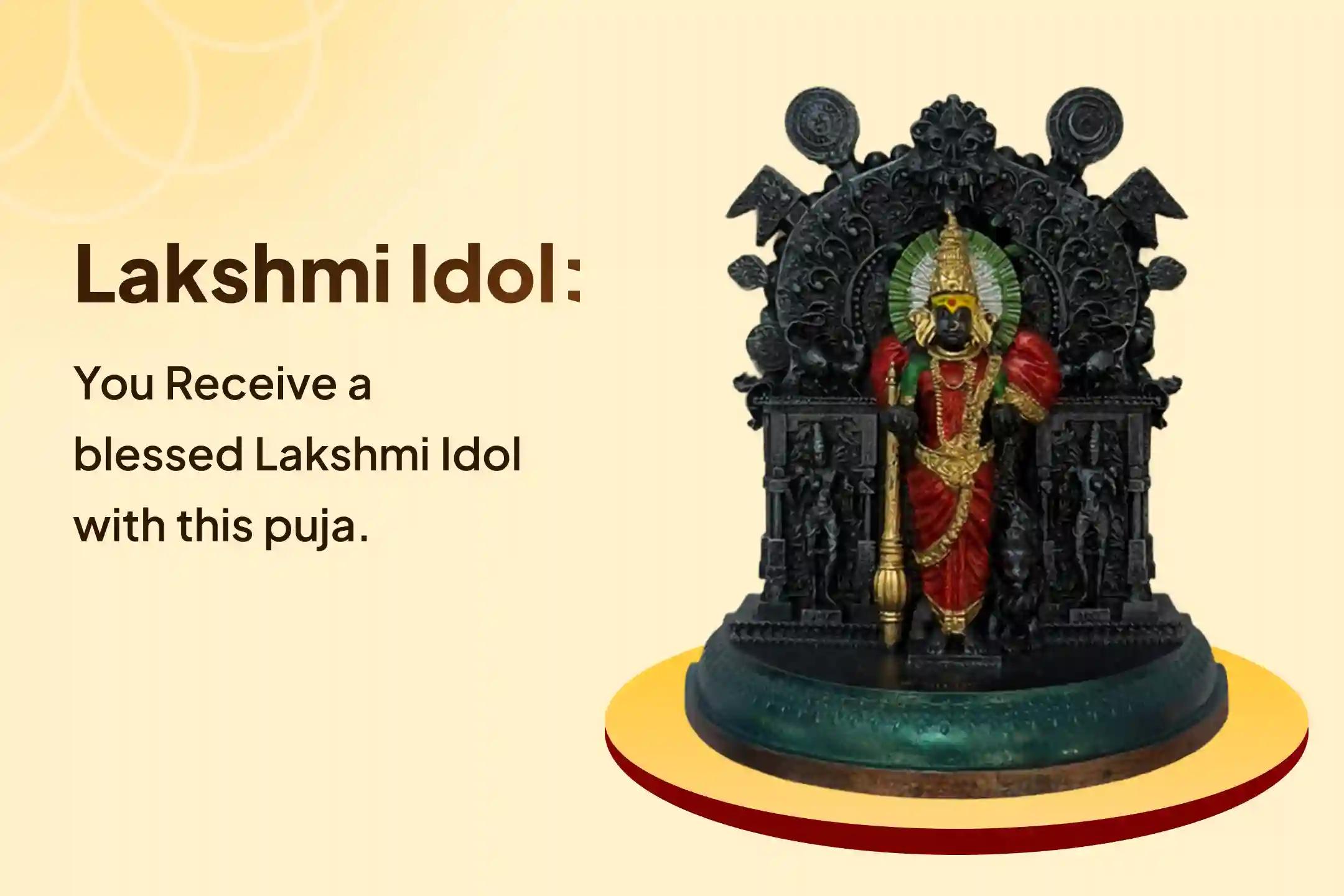 😔 Is your business stuck despite all the hard work? After the completion of the puja, the energized idol of Maa Lakshmi from the Siddha Temple of Kolhapur will be sent to your home