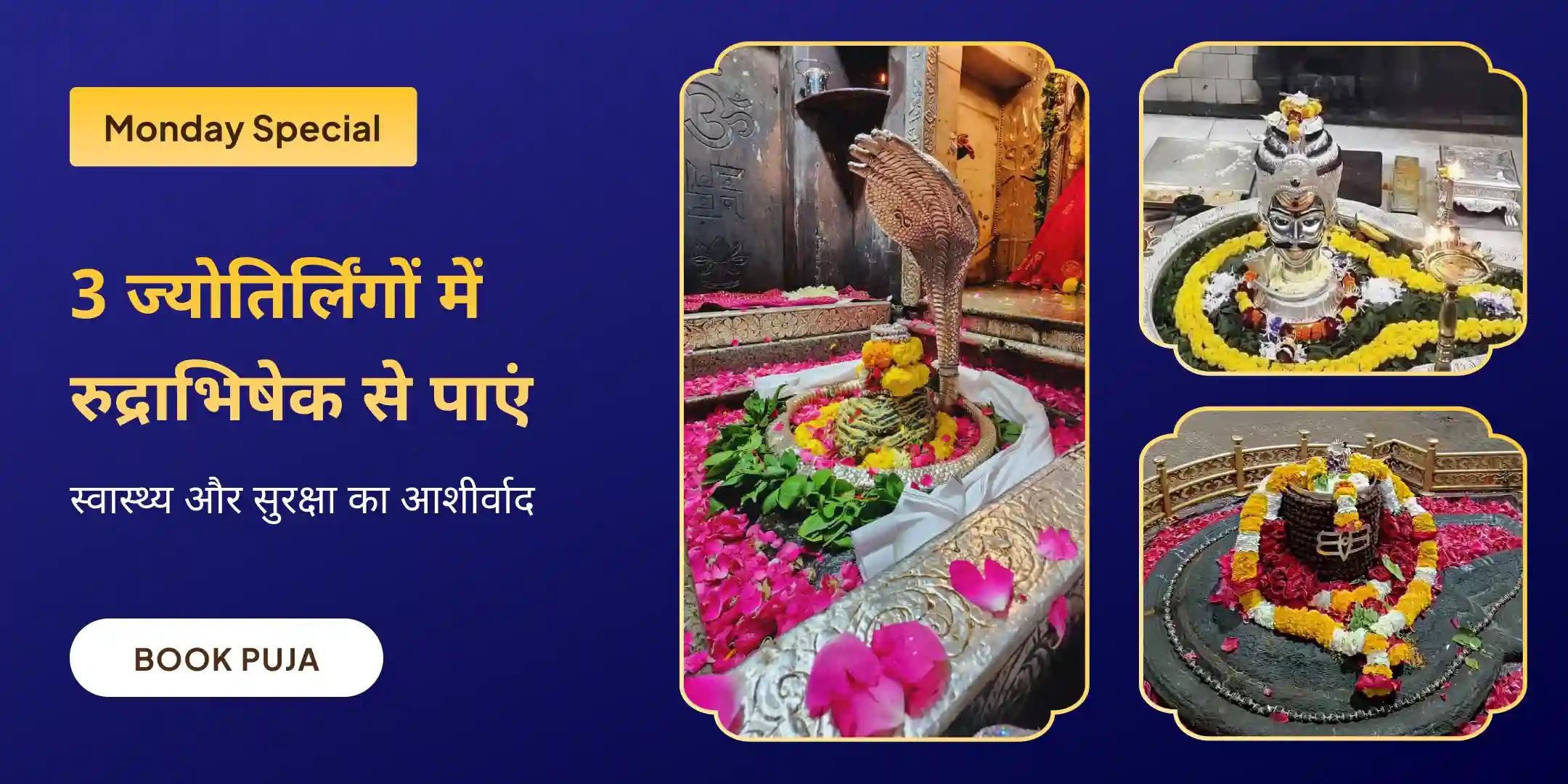 3 - ज्योतिर्लिंग - त्र्यंबकेश्वर, ओंकारेश्वर और घृष्णेश्वर रुद्राभिषेक और रुद्र हवन