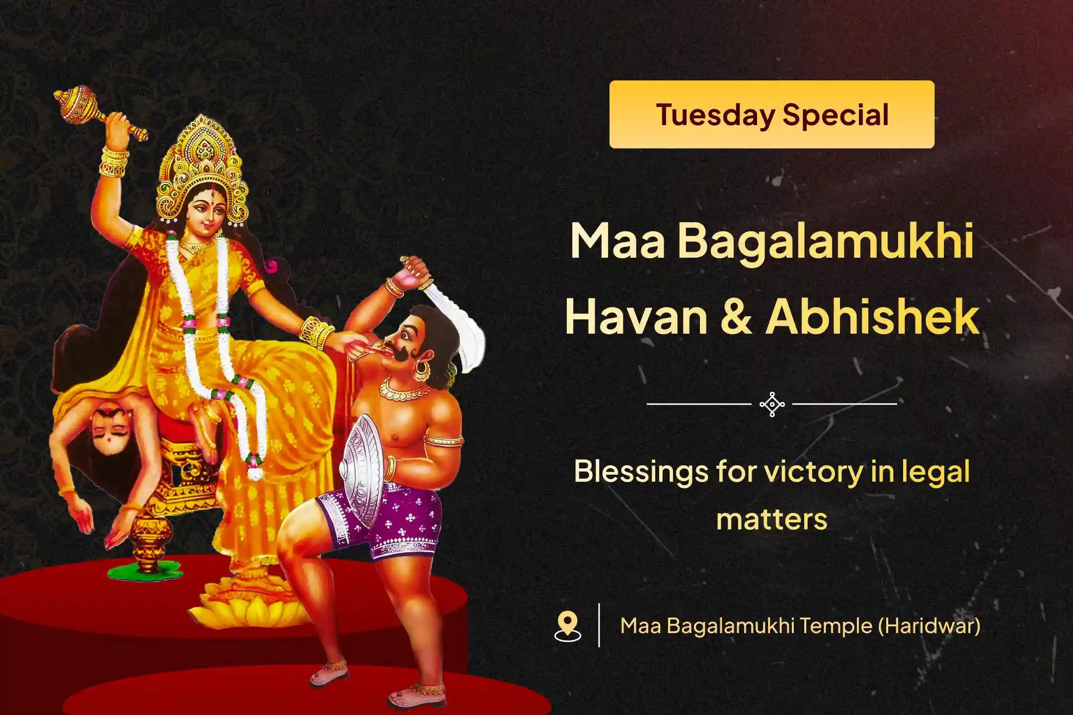  🙏 Just as Lord Shri Ram and the Pandavas prayed to Maa Bagalamukhi for victory in their toughest battles, you too can receive her blessings this Tuesday through this special ritual for success in legal matters and triumph over enemies