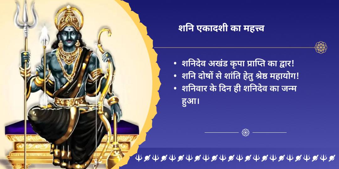 शनि एकादशी कुंडली दोष शांति नवग्रह शनि चढ़ावा एवं ब्राह्मण सेवा
