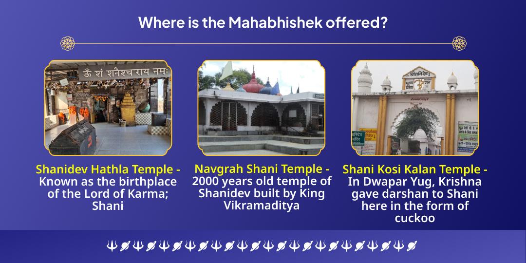 Shani Ekadashi Shanidev 3 Temple Til-Tel Abhishek