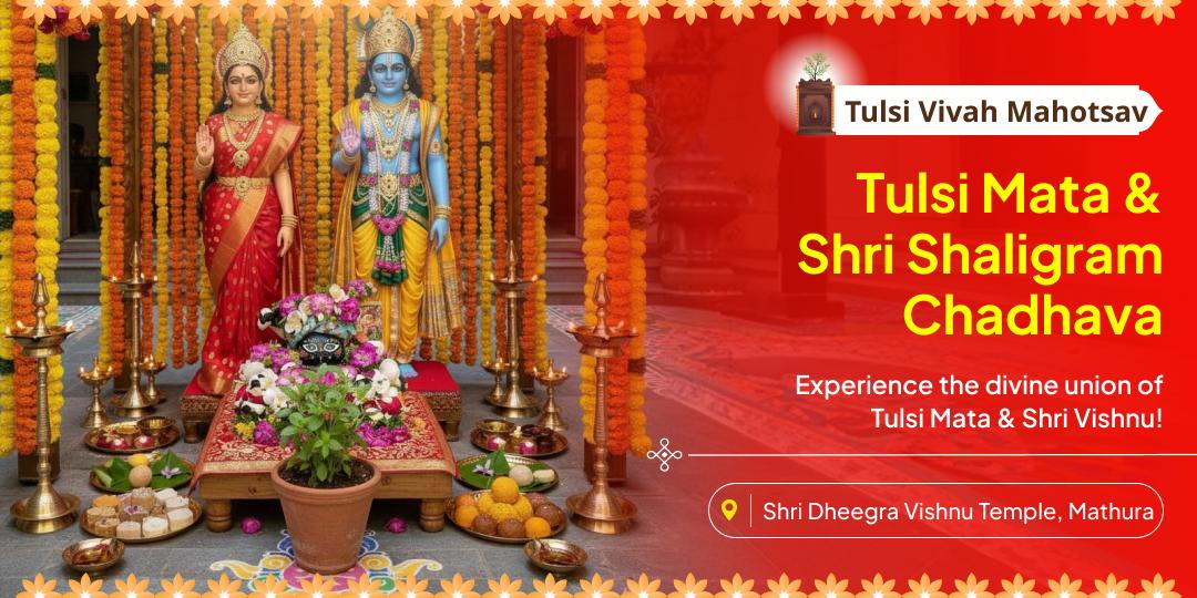 Witness the Sacred Union of Mata Tulsi and Shri Shaligram and Receive Blessings From the Divine Couple!