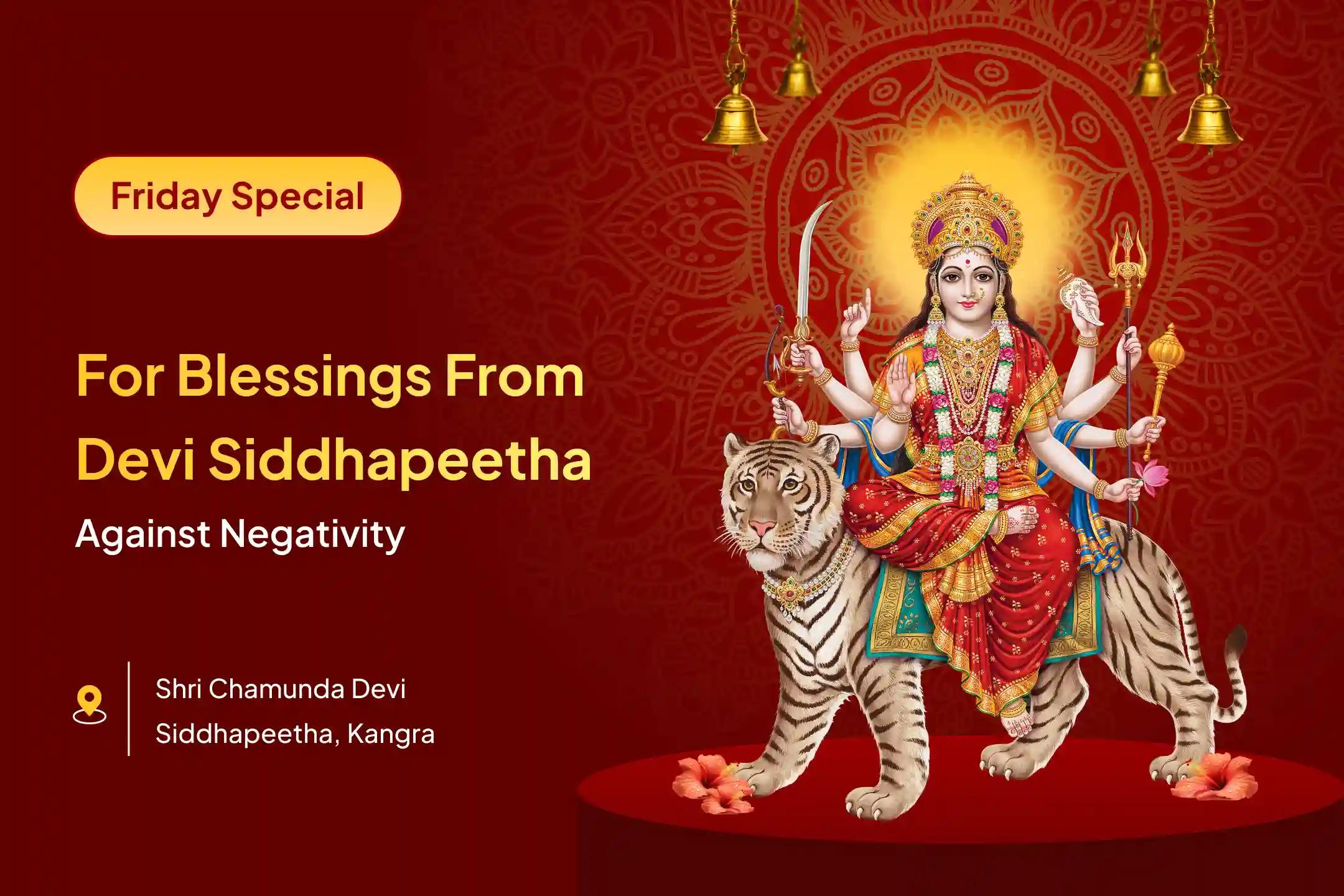 Participate in the Friday Chamundi Siddhapeetha Special Durga Saptashati Parayanam and Chandi homam For Warding Off Negative Energies, Accidents, And Misfortune.