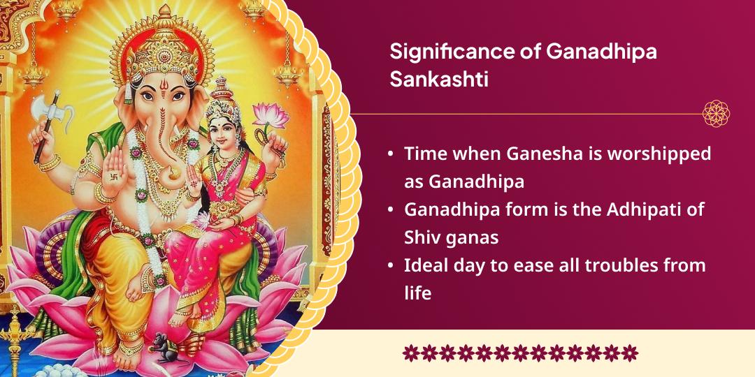 Ganadhipa Sankashti Chaturthi Vighnaharta Shri Chandi Cha Ganpati Chadhava