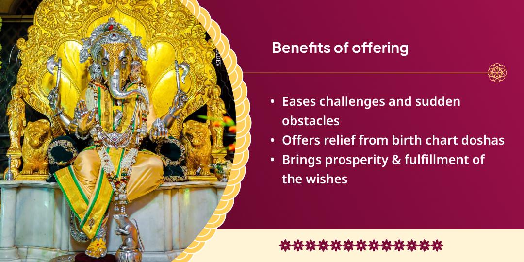 Ganadhipa Sankashti Chaturthi Vighnaharta Shri Chandi Cha Ganpati Chadhava