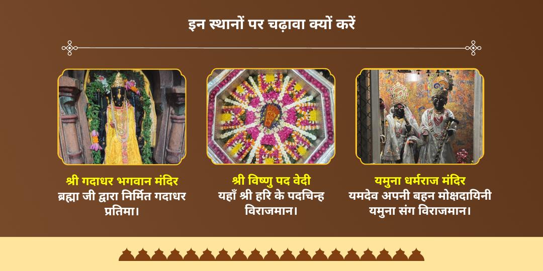 अमावस्या पितृ शांति विशेष विष्णु जी, यम एवं श्री गदाधर 3 मंदिर चढ़ावा