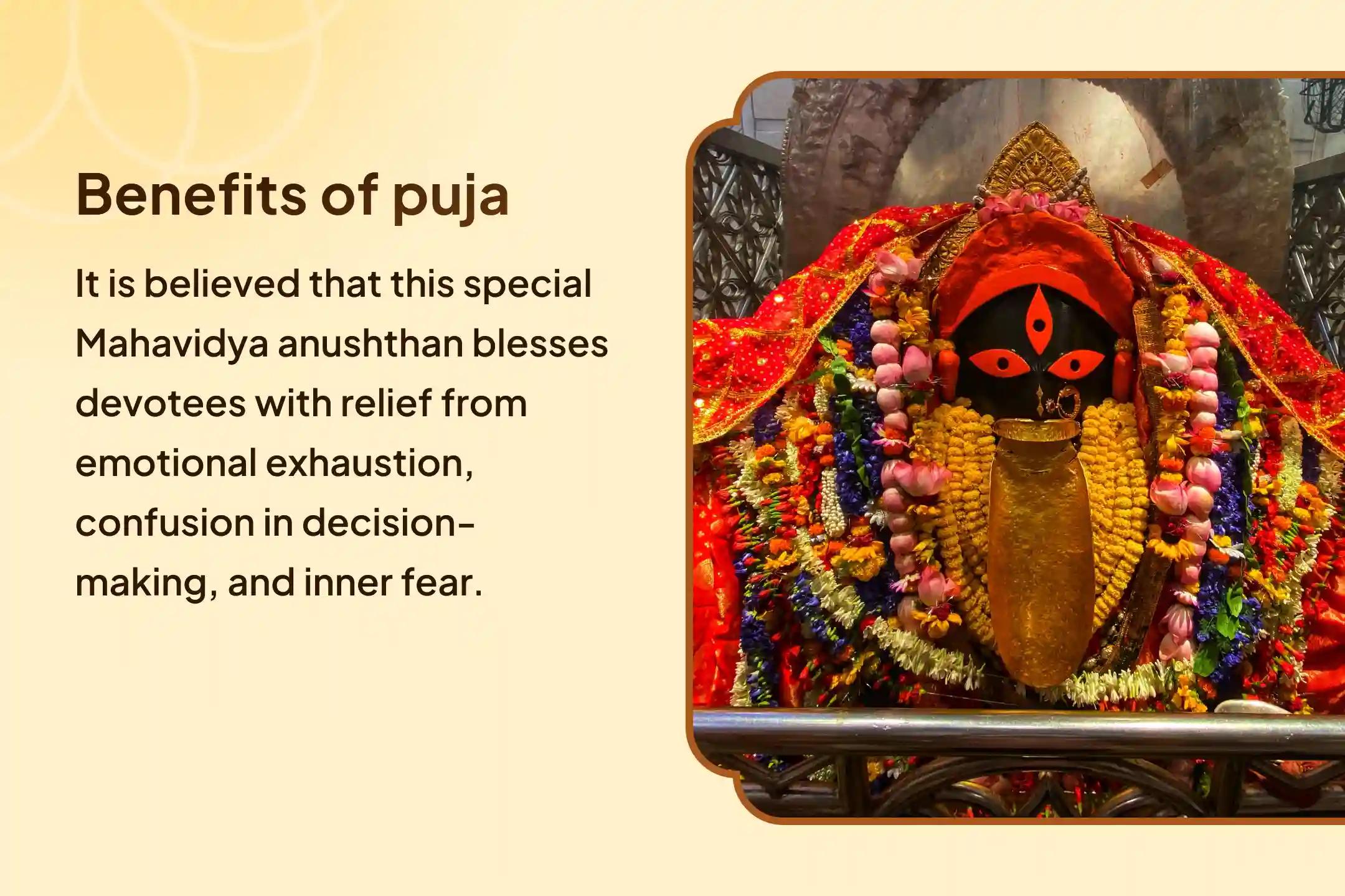 🪷 This Friday, be a part of the special Mahapuja of 5 Mahavidya at the sacred Kalighat Shaktipeeth and receive divine blessings of clarity and confidence in life.