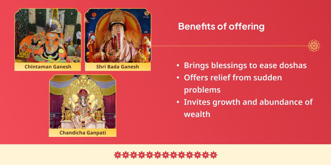 Sankashti Chaturthi Vighna Vinashak Ganpati 3 Temple Chadhava