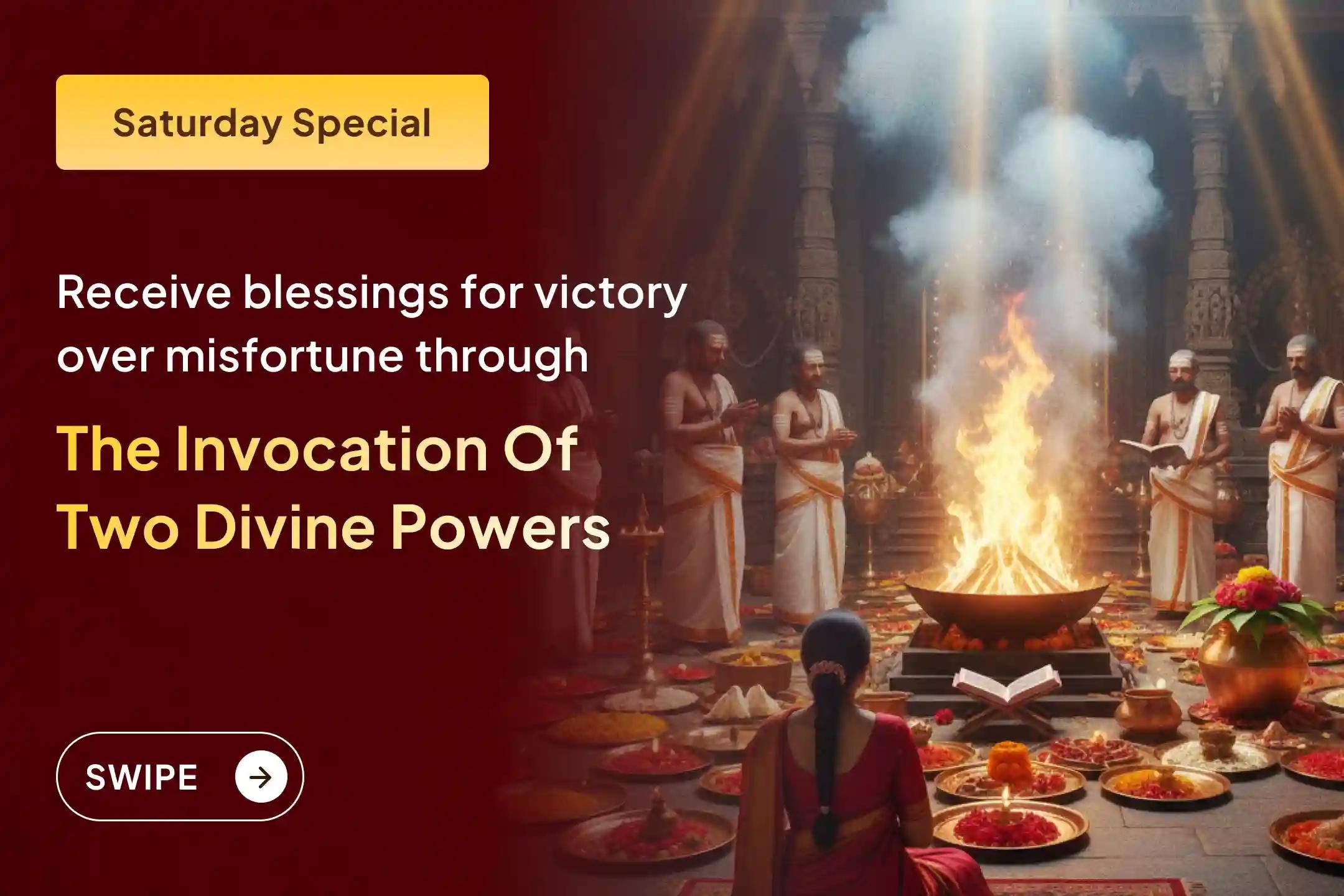 ✨ Experience the power of 23,000 Shani Mool Mantra Jaap and 1008 Sankat Mochan Hanuman Ashtak Path, and transform misfortune into strength with the blessings of two divine forces.