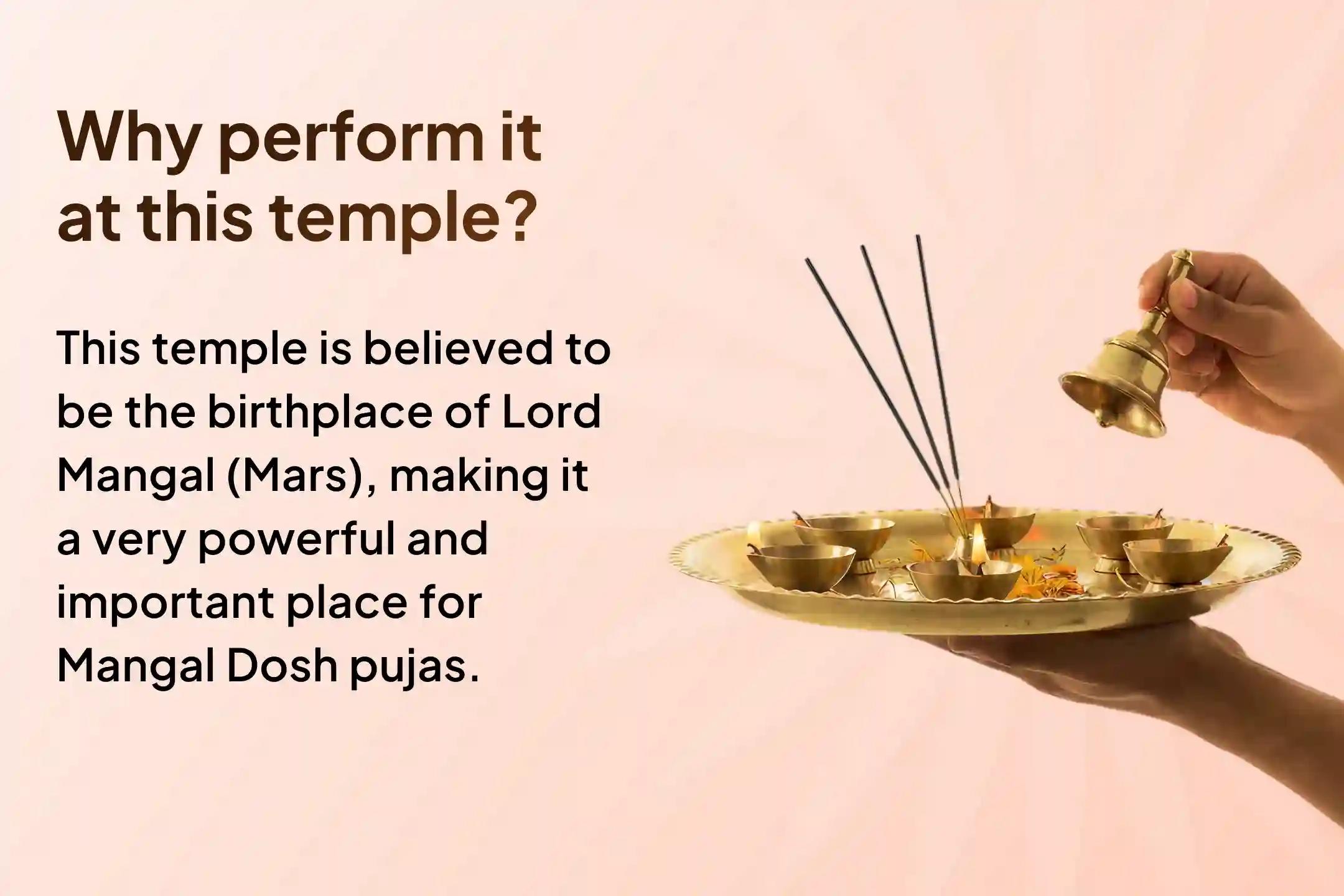 🔱 As the Year of Mangal ends this December, seek divine blessings at Mangal’s Birthplace to get relief from Manglik Dosha and end delays in marriage.🌸