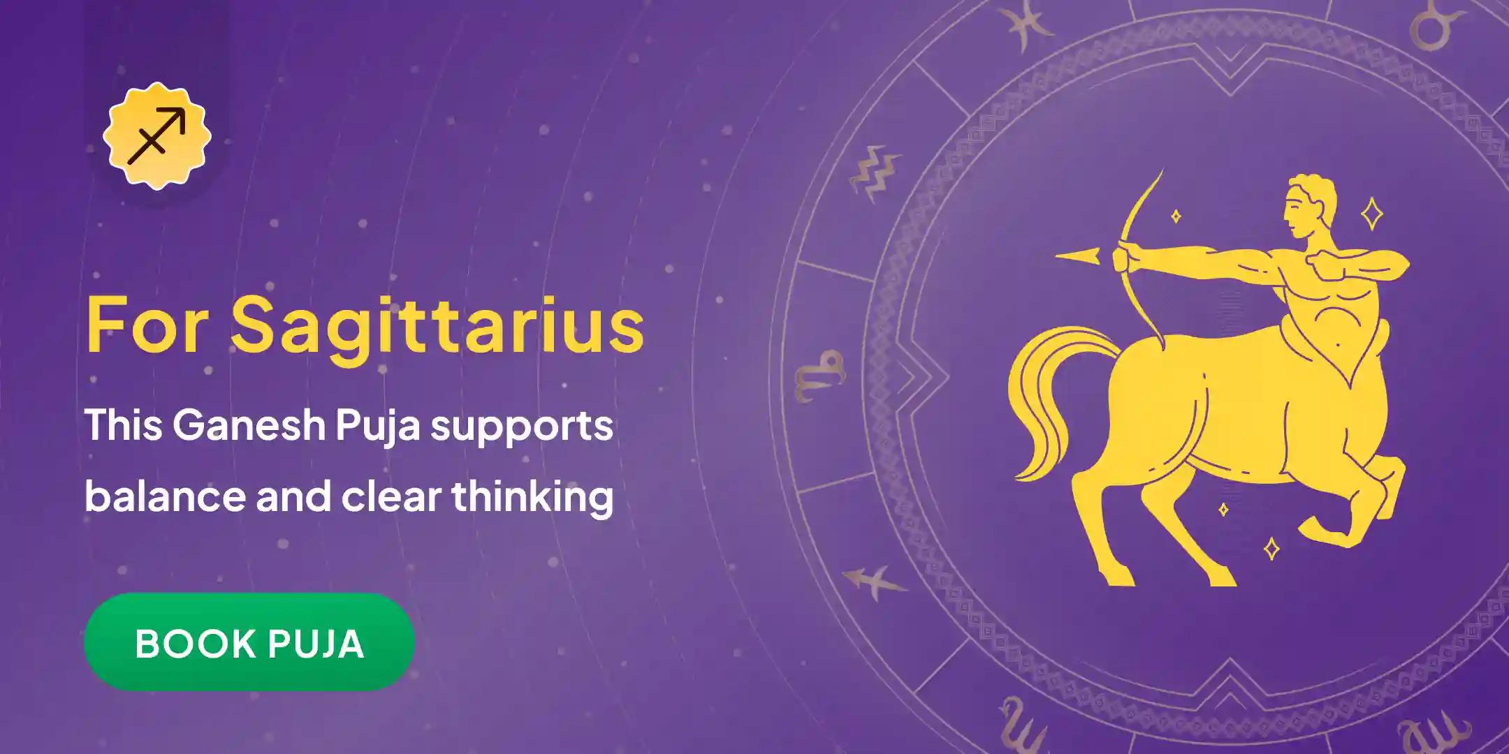Sagittarius (Dhanu) Ganesh Puja for Overcoming Overthinking 2025