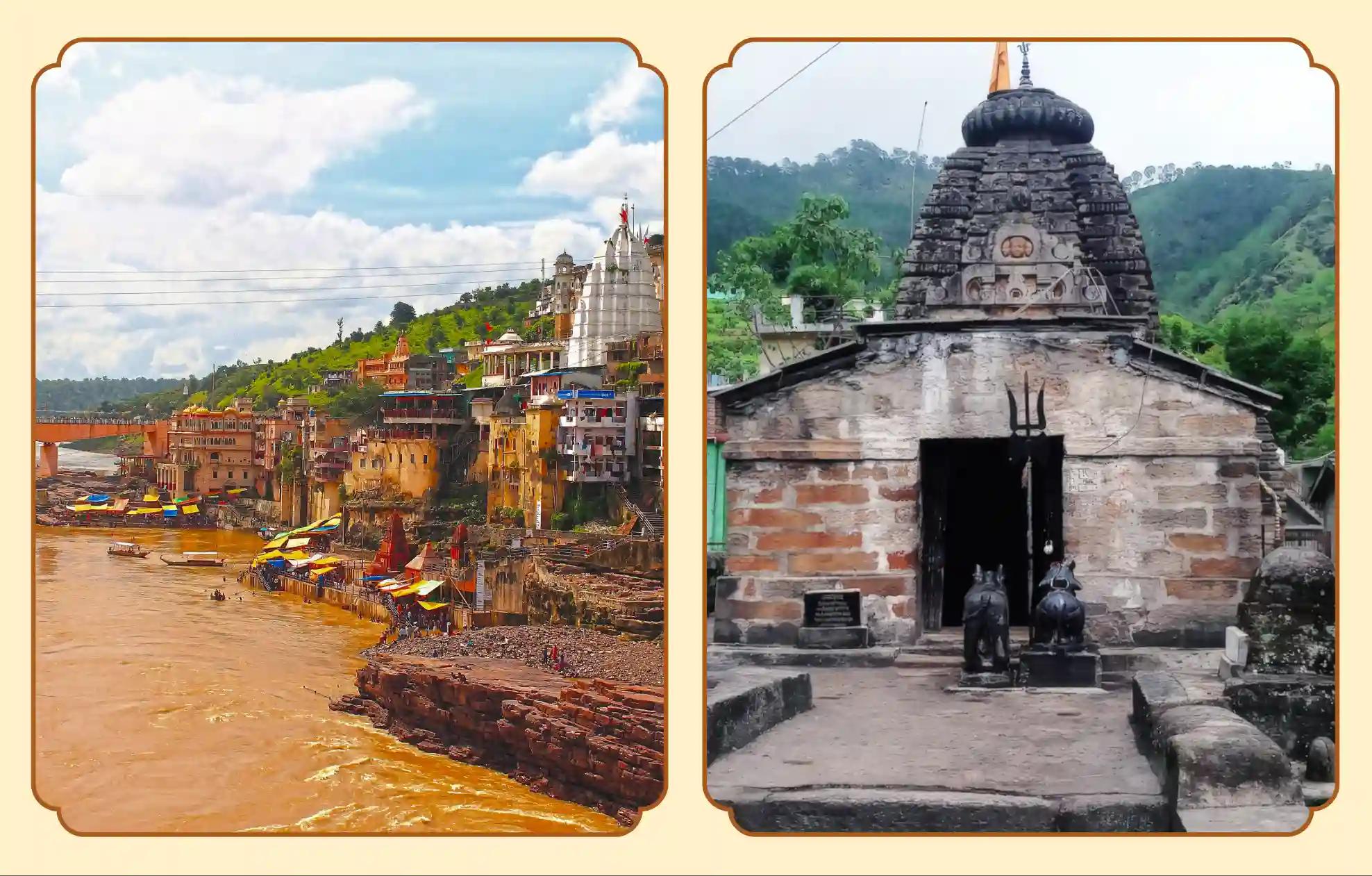 श्री ओंकारेश्वर ज्योतिर्लिंग मंदिर, राहु पैठाणी मंदिर, खंडवा, पौड़ी | मध्य प्रदेश, उत्तराखंड