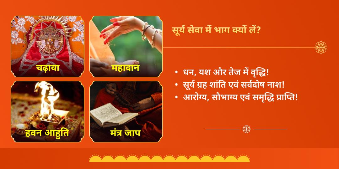 सूर्य संक्रांति सूर्य चढ़ावा, हवन, ब्राह्मण सेवा एवं मंत्र जाप आराधना