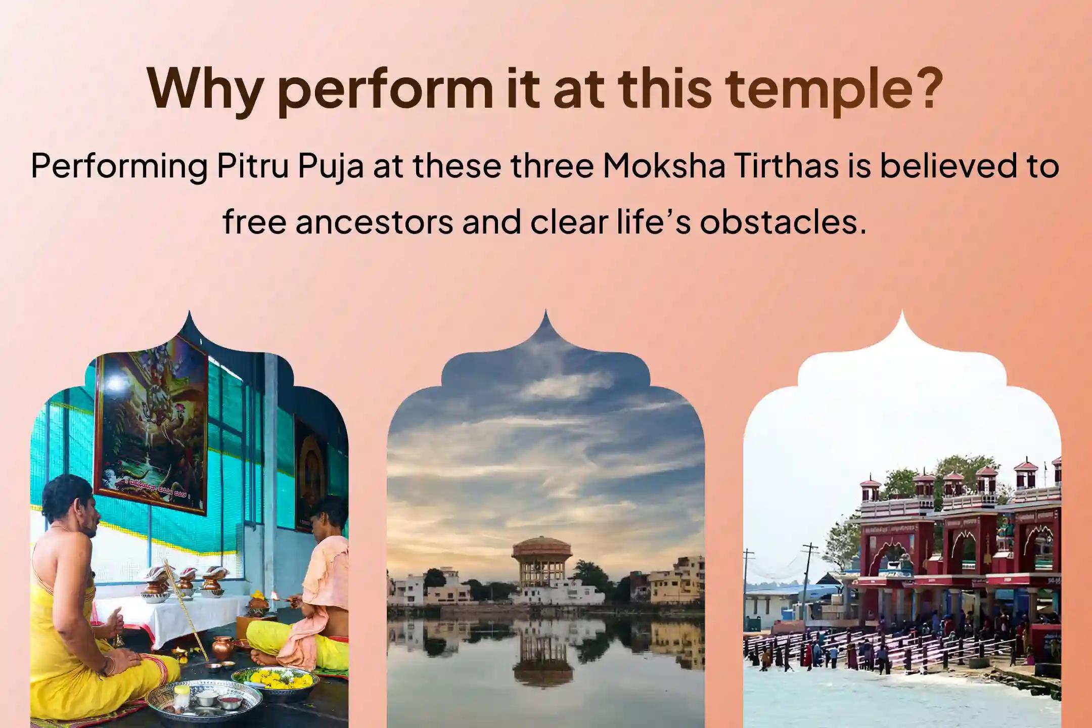 Participate in the Last Kalashtami 3 Moksh Teerth Kshetra Special Gokarna-Kashi-Rameshwaram Ghat Pitru Shanti Puja and Homa to seek relief from ancestral curse and bring peace to the departed souls.