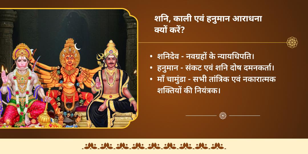 अंतिम शनि अमावस्या 2025 शनि, हनुमान एवं काली 3 मंदिर चढ़ावा