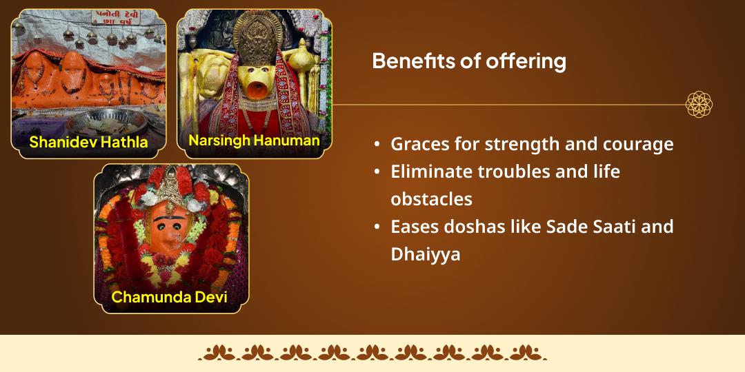 2025 Last Shani Amavasya Shani, Hanuman & Kali 3 Temple Chadhava