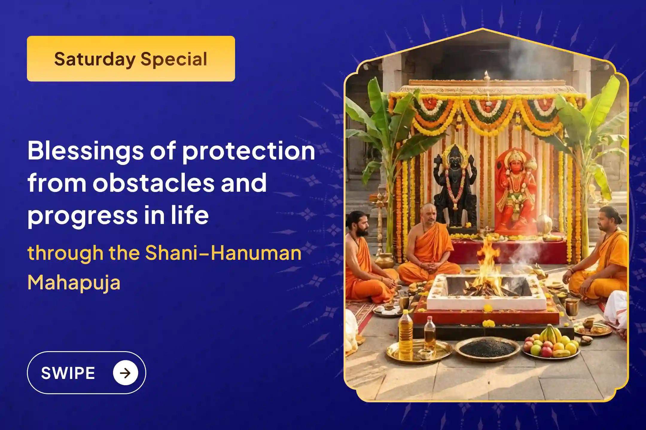 ✨ If you missed the opportunity to worship Shani Dev at the beginning of the new year, then participate this Saturday in 23,000 Shani Mool Mantra Jaap along with 1008 Sankat Mochan Hanuman Ashtak recitations ✨