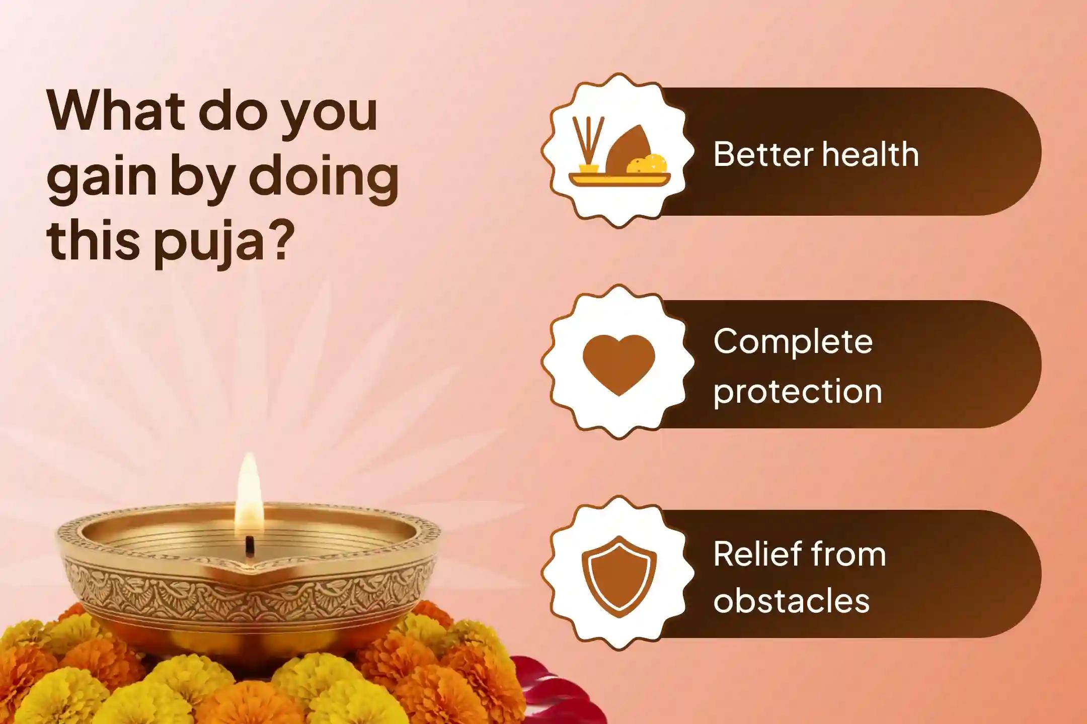 Participate in the Monday Mahamrityunjay 'God of Health' Jyotirlinga Special Dhanvantari Homam and 11,000 Japams of Mahamrityunjay for blessings of good health.