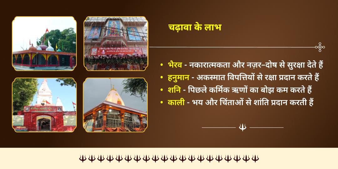 2026 प्रथम महा कालाष्टमी शनि-काली-हनुमान-भैरव चढ़ावा 