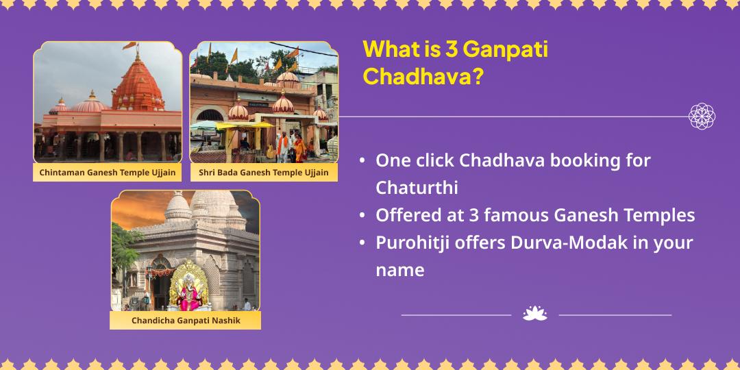 Ganesh Jayanti 3 Ganpati Temple Durva-Modak Chadhava 