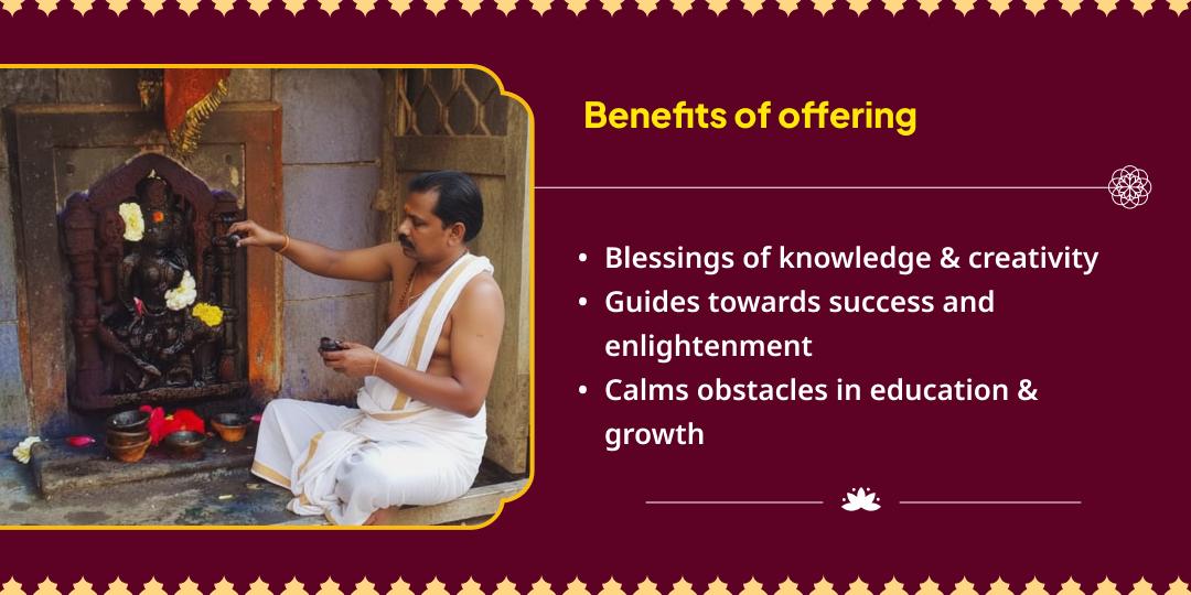 Vasant Panchami Saraswati Mata Chadhava and Ink Abhishek