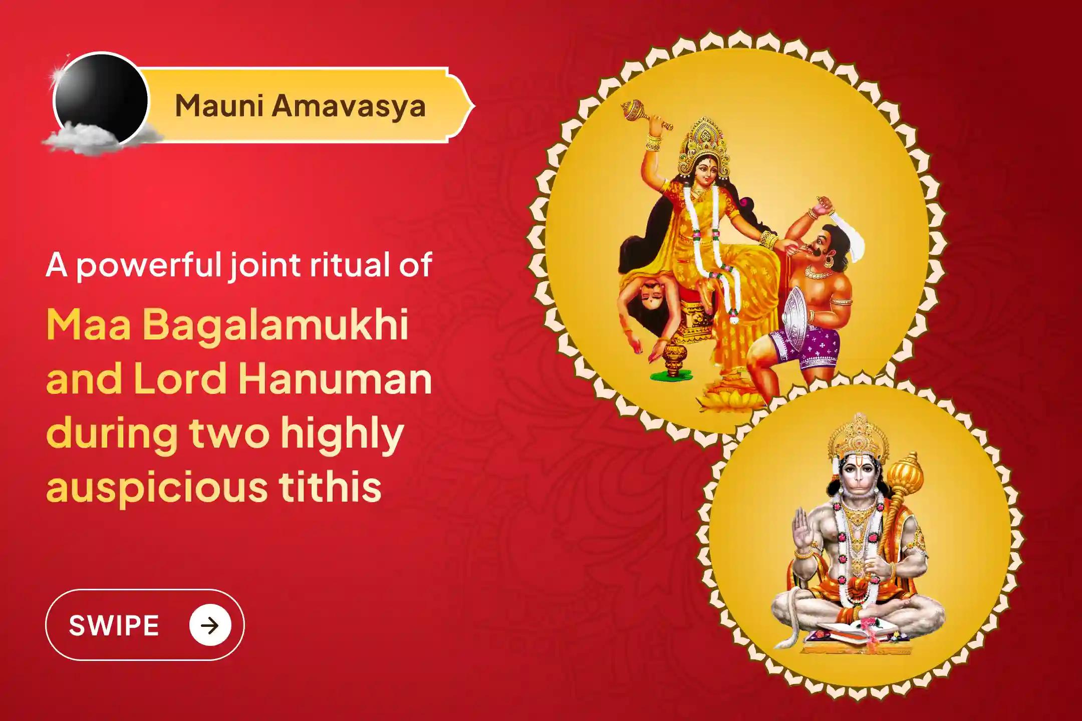 ✨ Participate in the Trishakti Anushthan during the rare confluence of Mauni Amavasya and Gupt Navratri to receive complete divine protection ✨