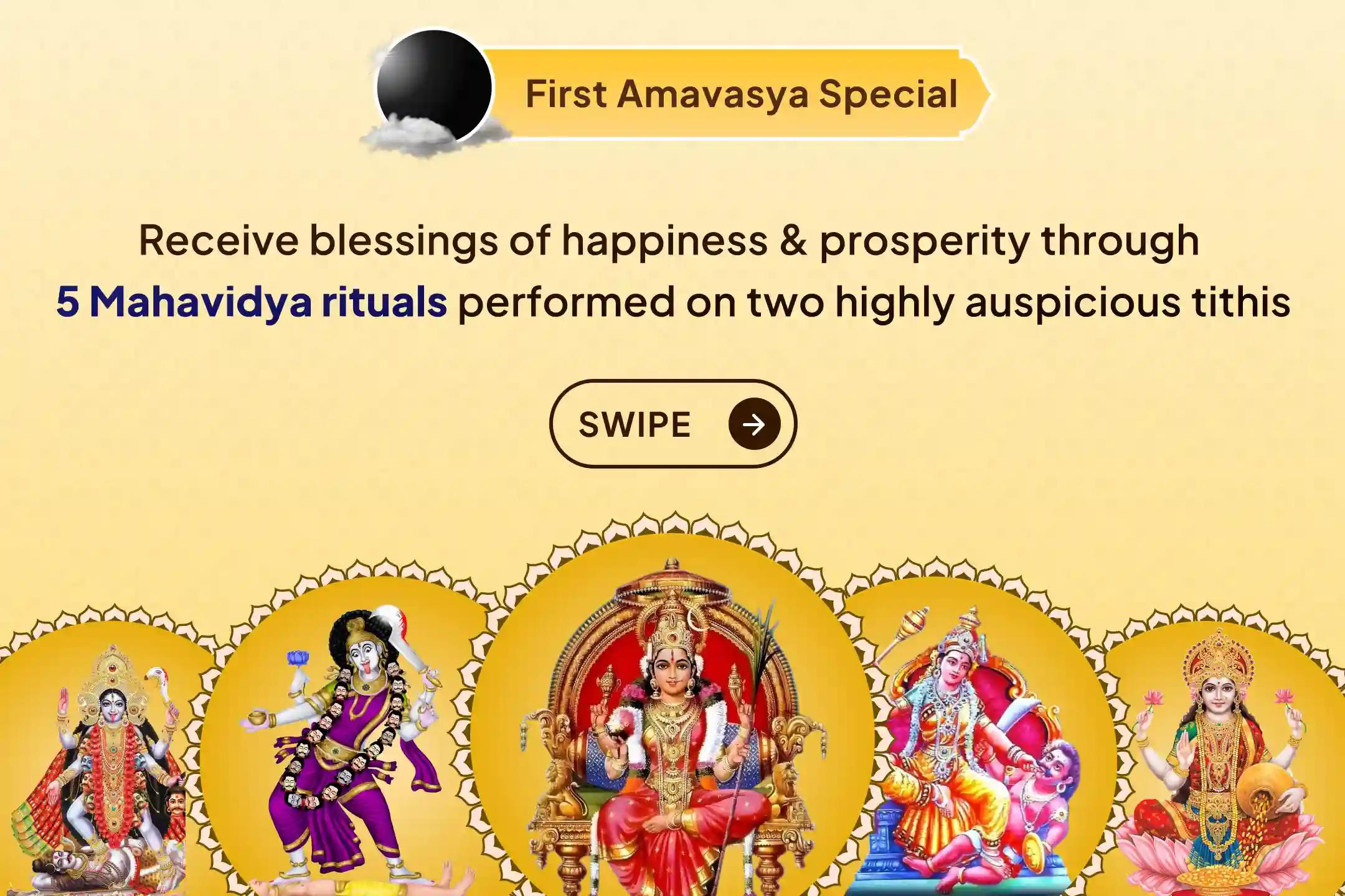 🙏 Are negativity or opposing forces holding you back? Receive the blessings of a divine shield through the worship of the Five Mahavidyas 🙏