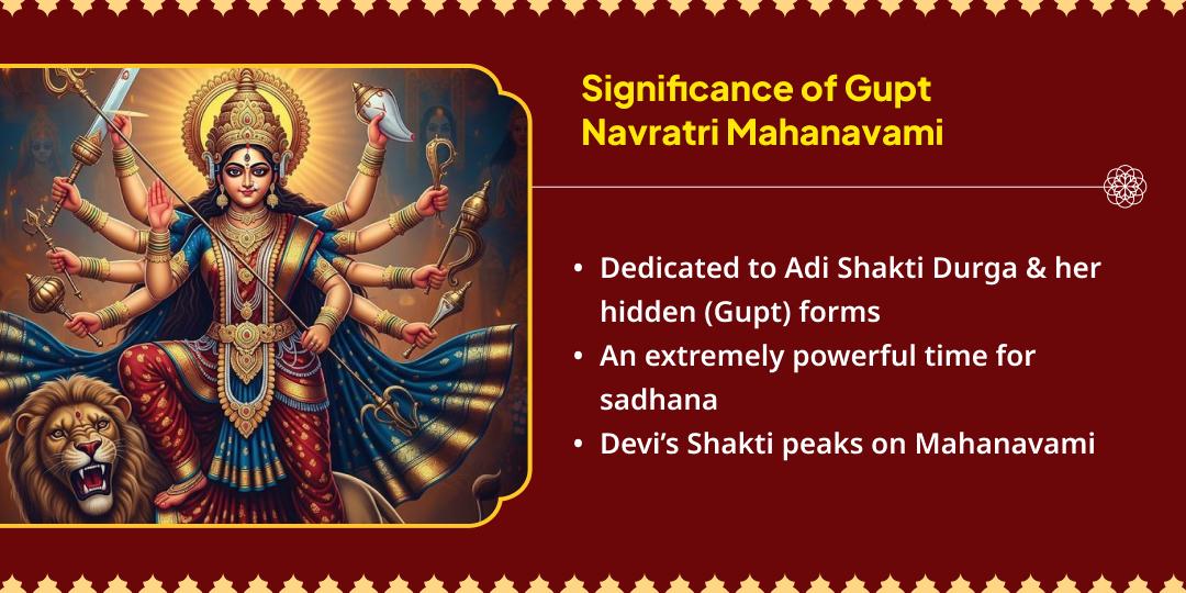 Gupt Navratri Mahanavami Tithi Bhay Nashak, Vidya & Dhan Pradayini Kali, Saraswati & Lakshmi 3 Temple Chadhava