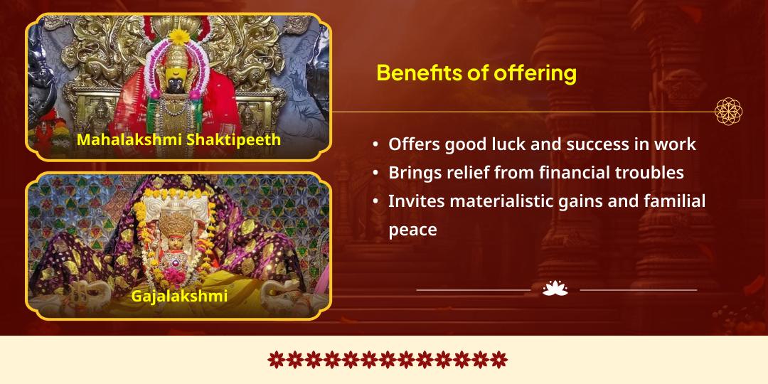 Shukra Gochar Raj Yog Prapti Mahalakshmi Chadhava & Gajalakshmi Aradhana