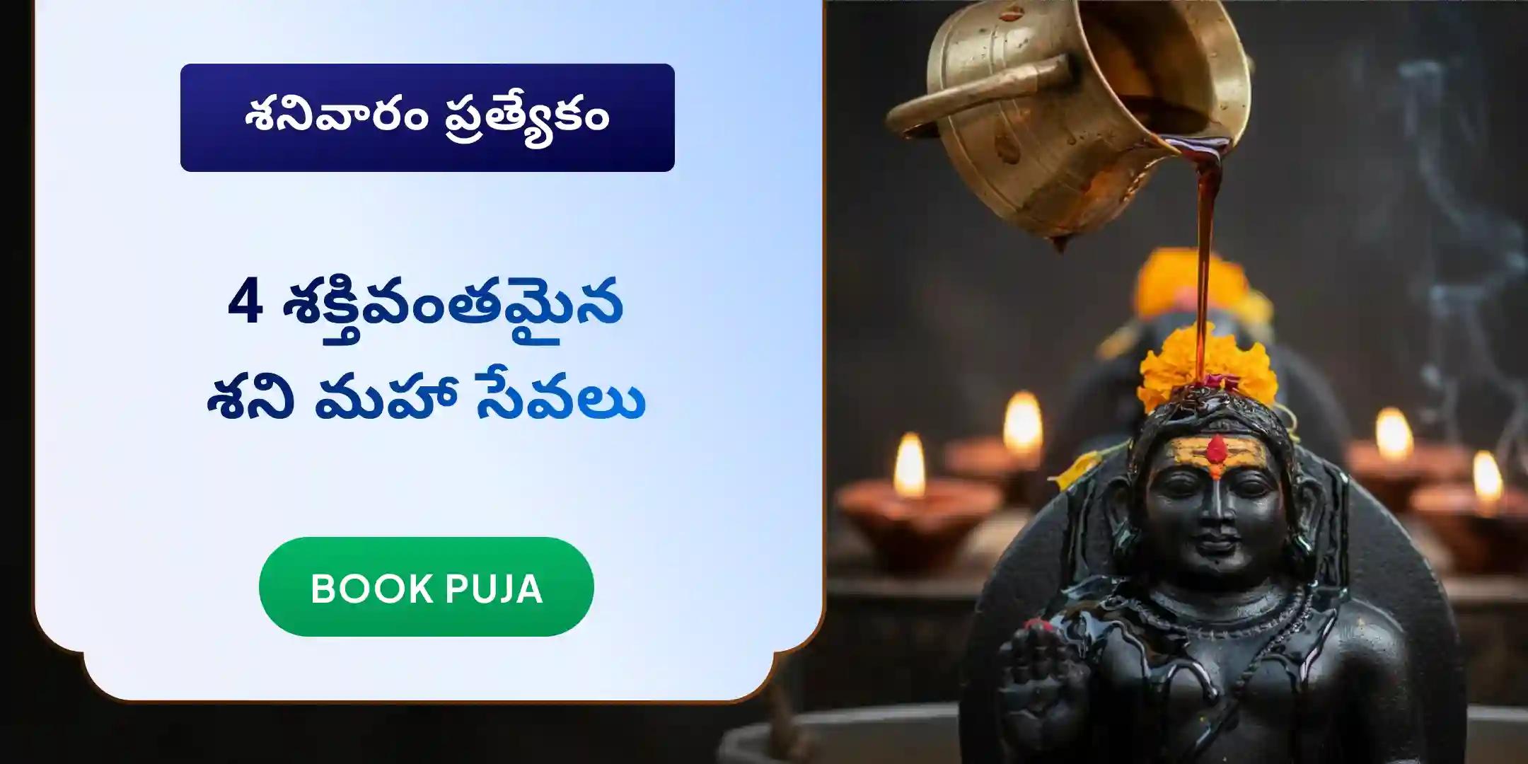 4-ఇన్-1 ప్యాకేజీ: 23,000 శని మూల మంత్ర జపం, శని తిల తైలాభిషేకం, శని మహా సేవ మరియు కాకి సేవ