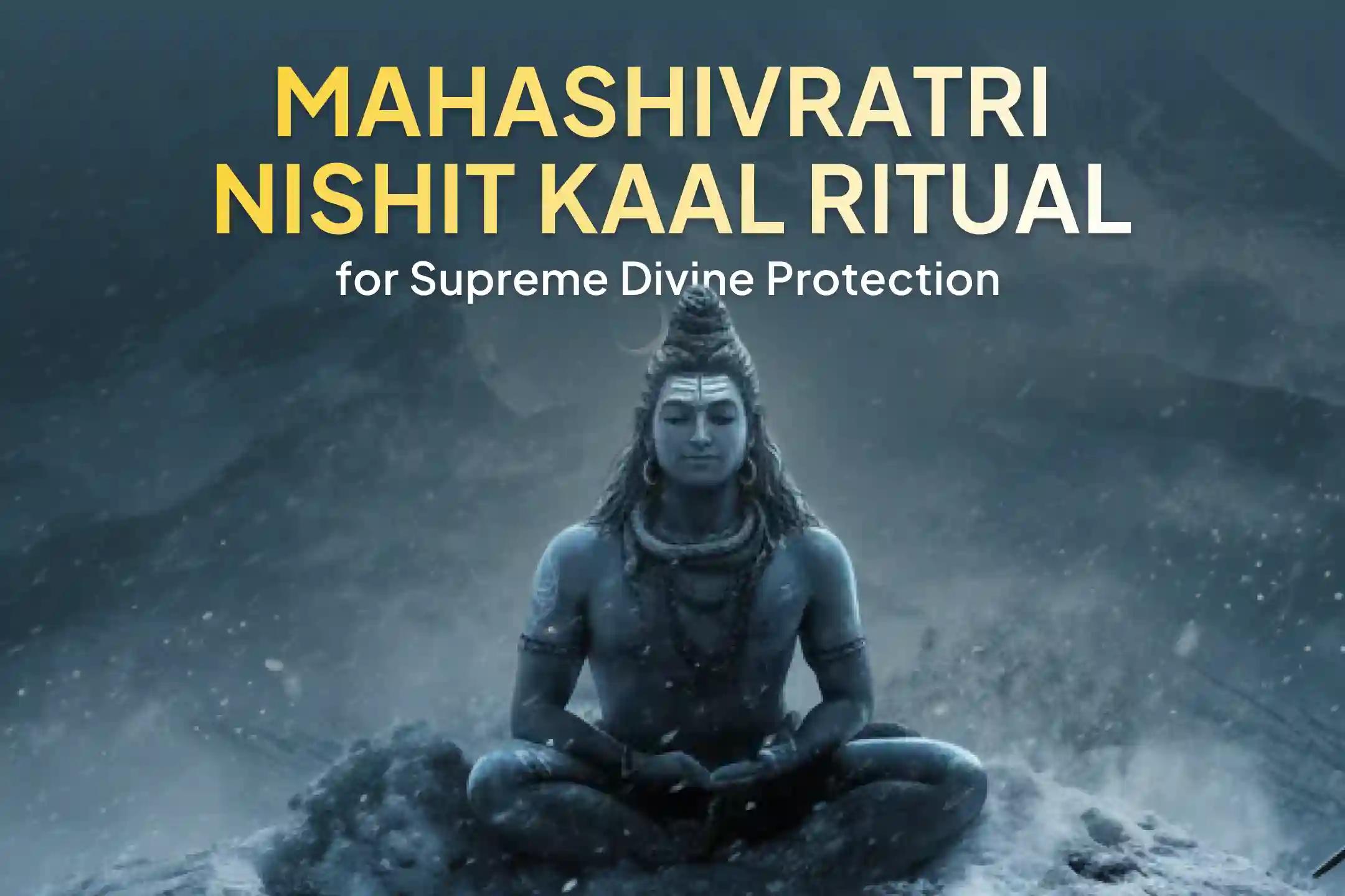 🕉️ Performing the Nishit Kaal Abhishek on Mahashivratri is the supreme way to connect with the infinite grace of Lord Shiva. 