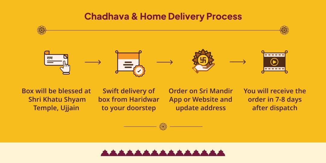 Phalgun Mela Ekadashi Blessed Morchadi & Besan Laddoo Prasad Home Delivery