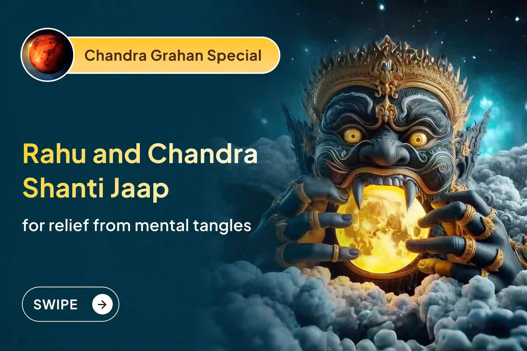 ✨ Continuous mantra chanting performed during the awakened divine energy of an eclipse is considered a special medium to calm life's negativity—experience mental balance and clarity by participating in this rare Lunar Eclipse ritual.