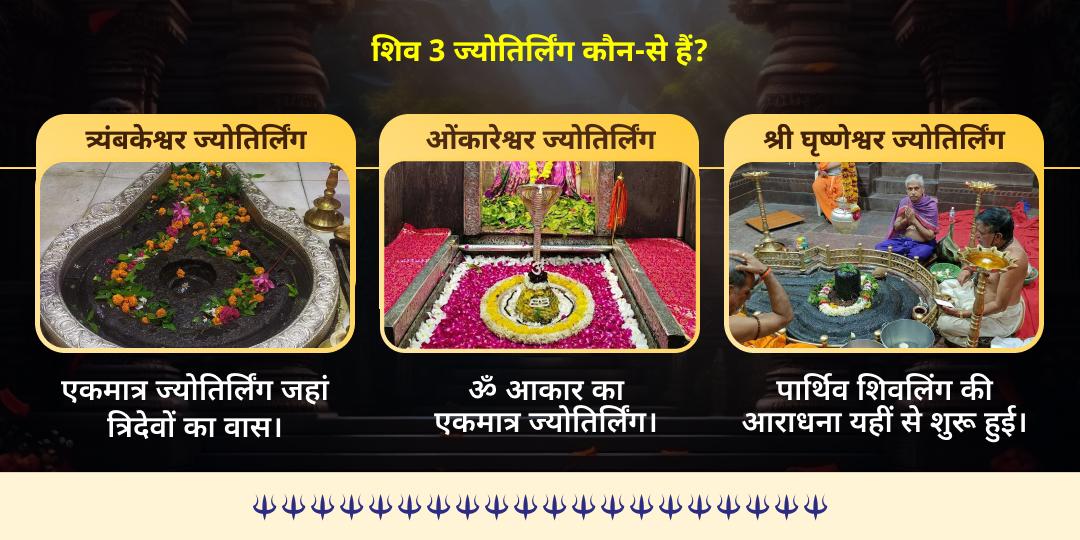कालाष्टमी शिव 3 ज्योतिर्लिंग-भैरव 3 मंदिर अभिषेक  