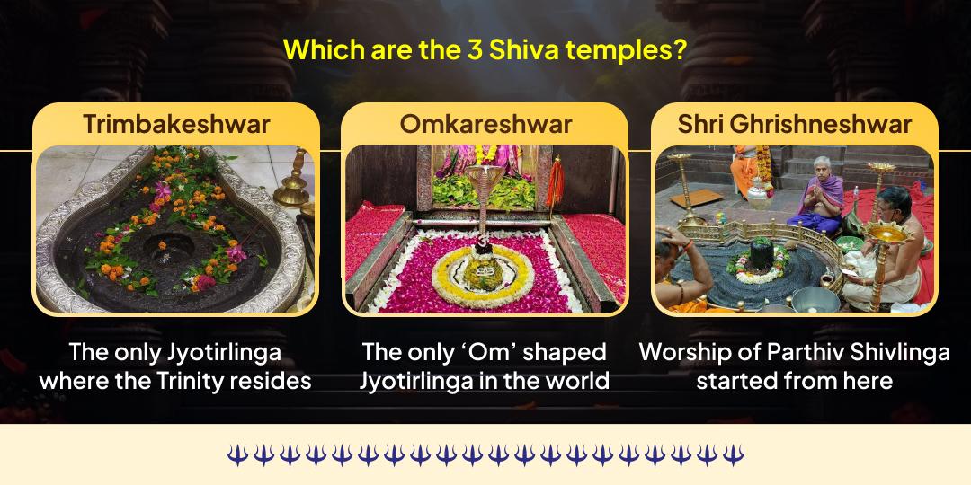 Kalashtami Special Shiv 3 Jyotirling & Bhairav 3 Temple Abhishek