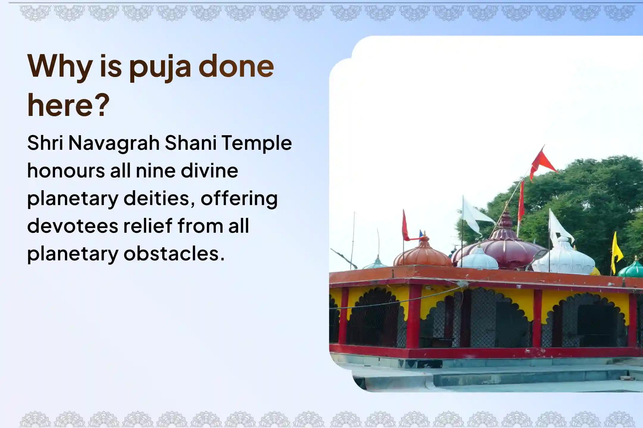 Participate in the Shani Ast - Saturn Combust Special, Shani Saade Saati Peeda Shanti Mahapuja, Shani Til Tel Abhishek, and Mahadasha Shanti puja to get relief from Shani Saade Saati and the Mahadasha of Shani