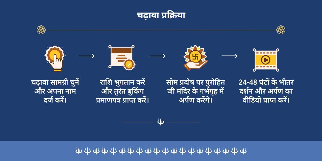 सोम प्रदोष महामृत्युंजय मंत्र एवं आरोग्य मूर्ति बैद्यनाथ ज्योतिर्लिंग चढ़ावा 