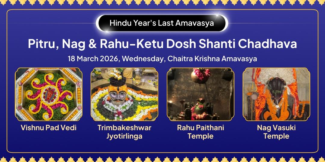 Hindu Year's Last Amavasya Pitru, Nag, & Rahu-Ketu Dosha Shanti Chadhava