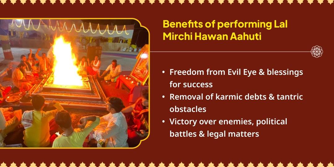 Chaitra Navratri Ashtami Maa Baglamukhi Nazar Dosh Shanti 21 KG Lal Mirchi Hawan Ahuti