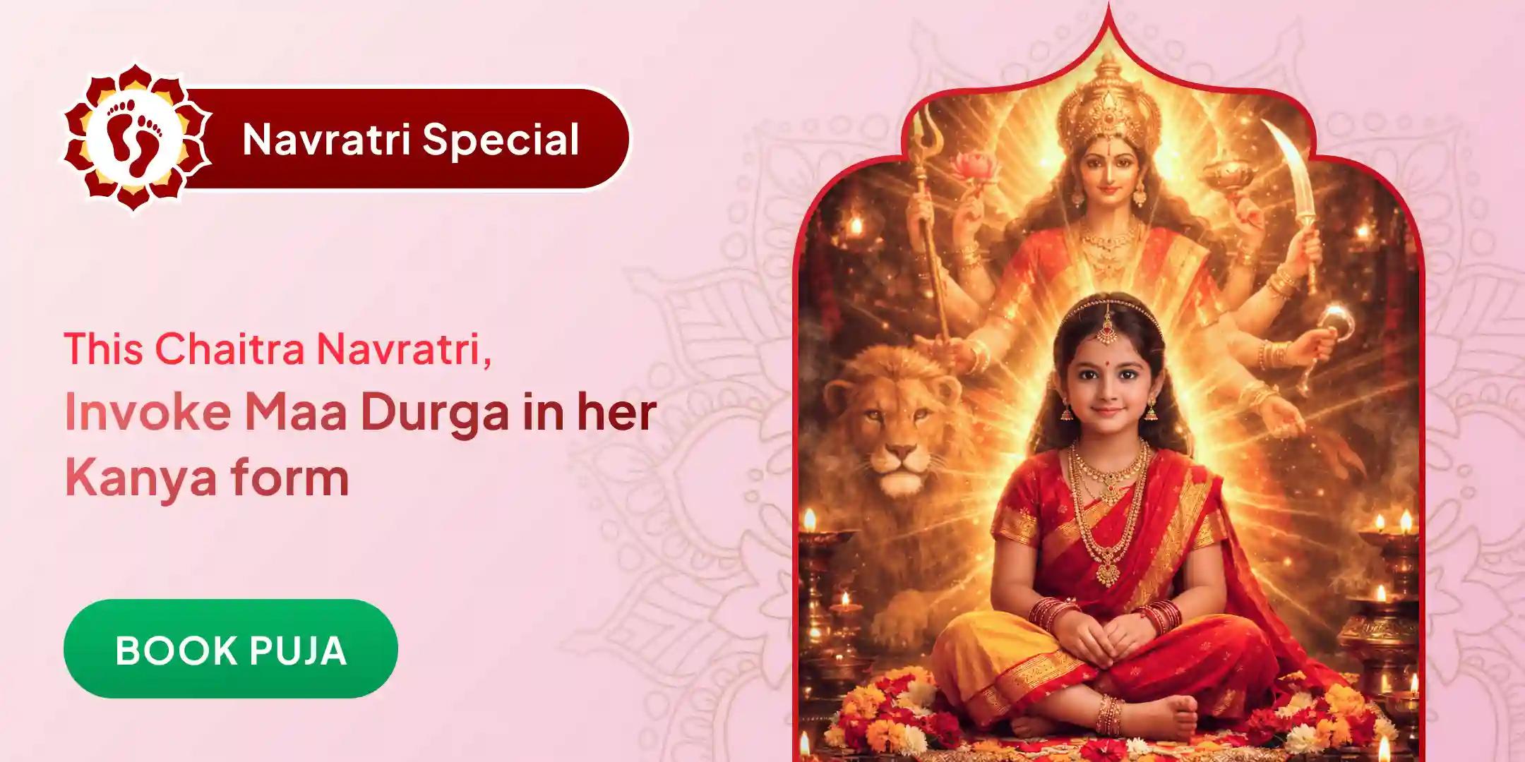 Ashtami Durga-Chandi Havan and navami 108 Kanya Pujan and Bhojan