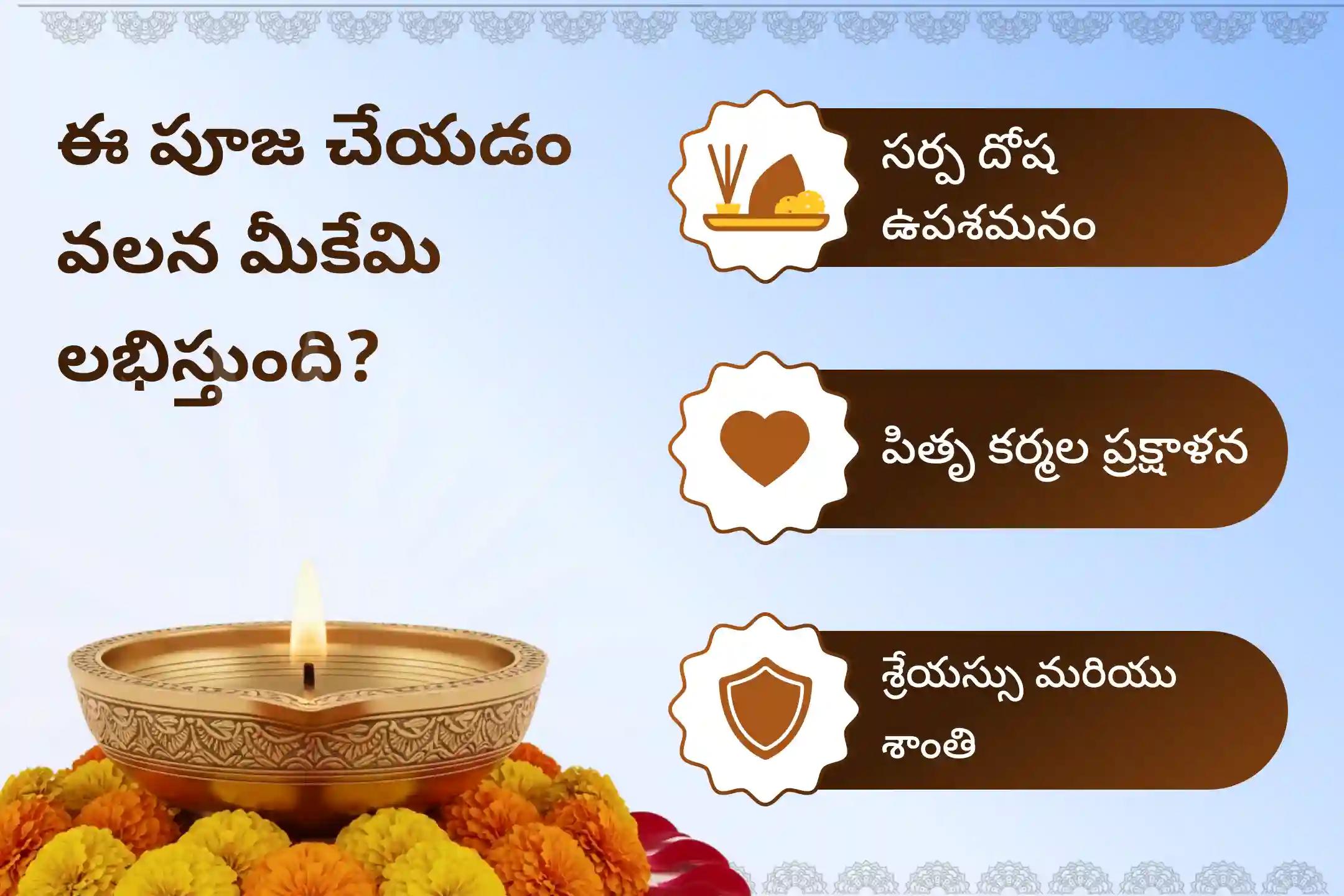 సర్ప (నాగ) దోషం యొక్క దుష్ప్రభావాలను తొలగించి, కర్మ పాపాలను ప్రక్షాళన చేసుకోవడం కొరకు ఆశ్లేష నక్షత్ర గోకర్ణ స్పెషల్ ఆశ్లేష నాగబలి పూజలో పాల్గొనండి.