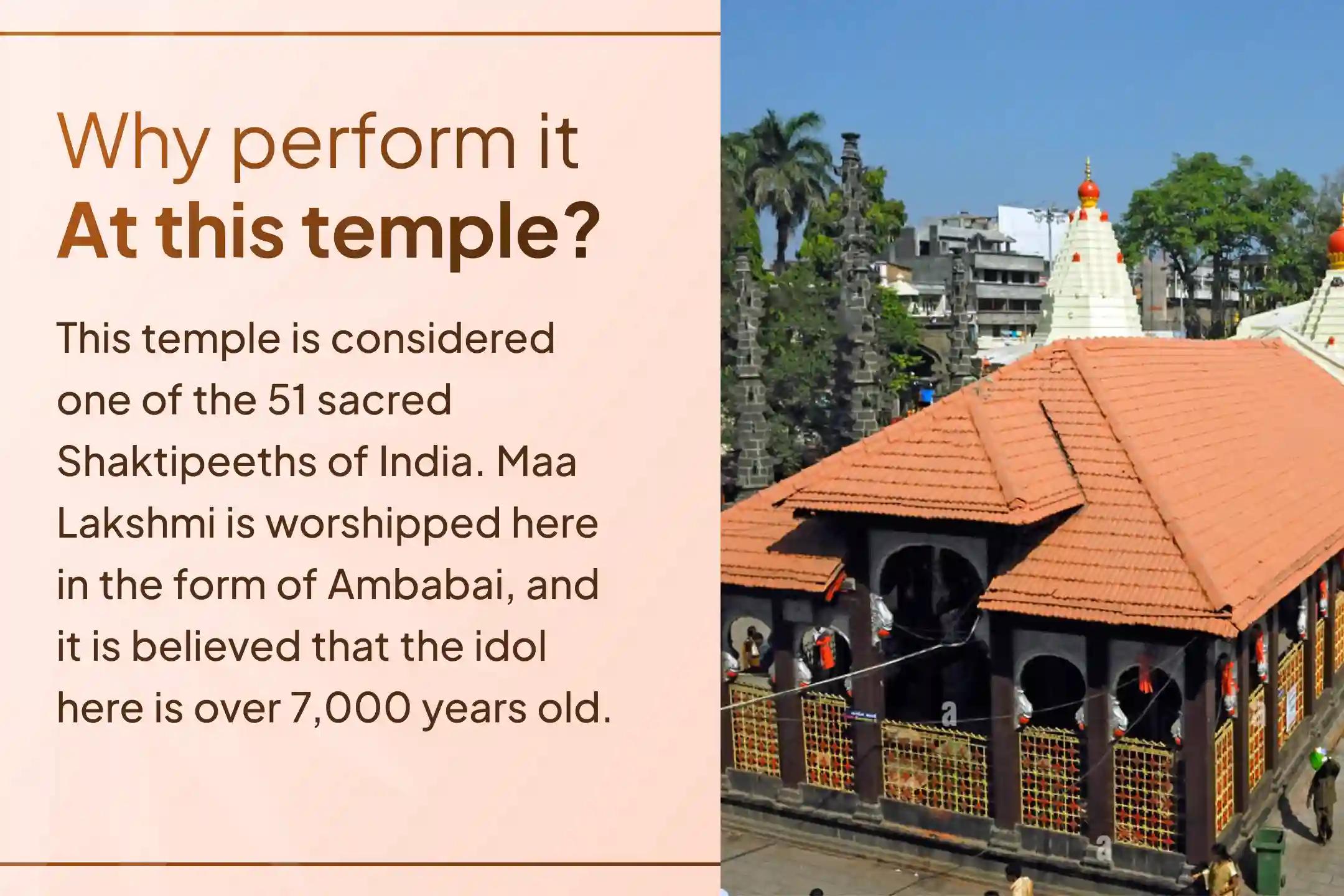 💰By participating in the 11,000 Mahalakshmi Mantra Jaap, Vaibhav Lakshmi Puja, and Wealth Prosperity Havan at the sacred Shaktipeeth Maa Mahalakshmi Ambabai Temple, invite happiness into your home and receive blessings of abundance and prosperity.