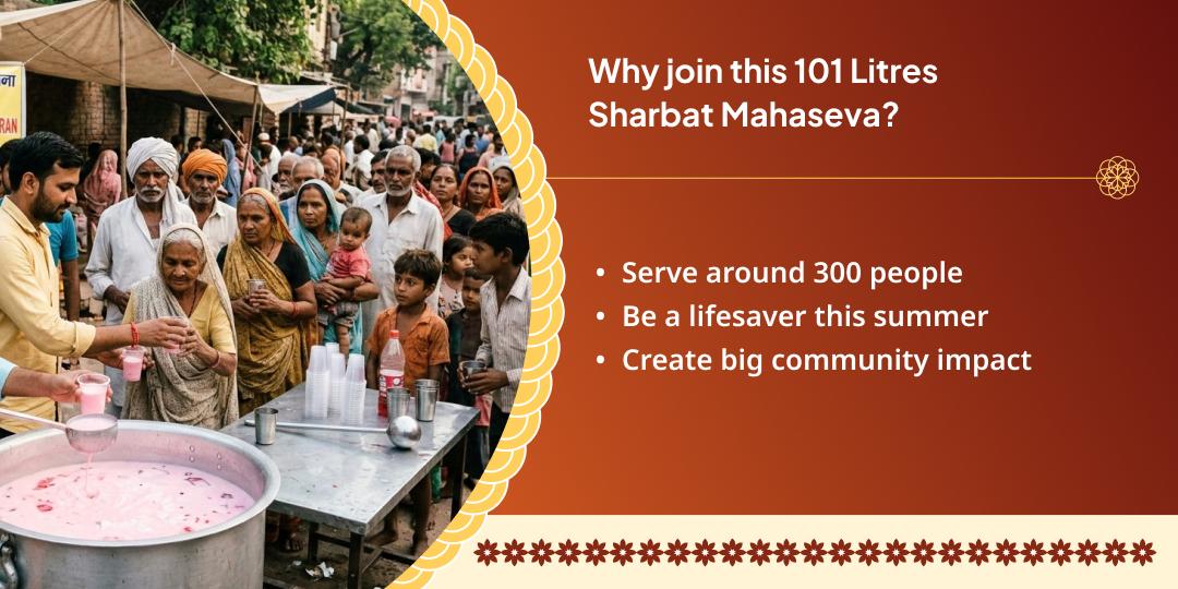 101 Litres Sharbat Distribution Seva in Haridwar
