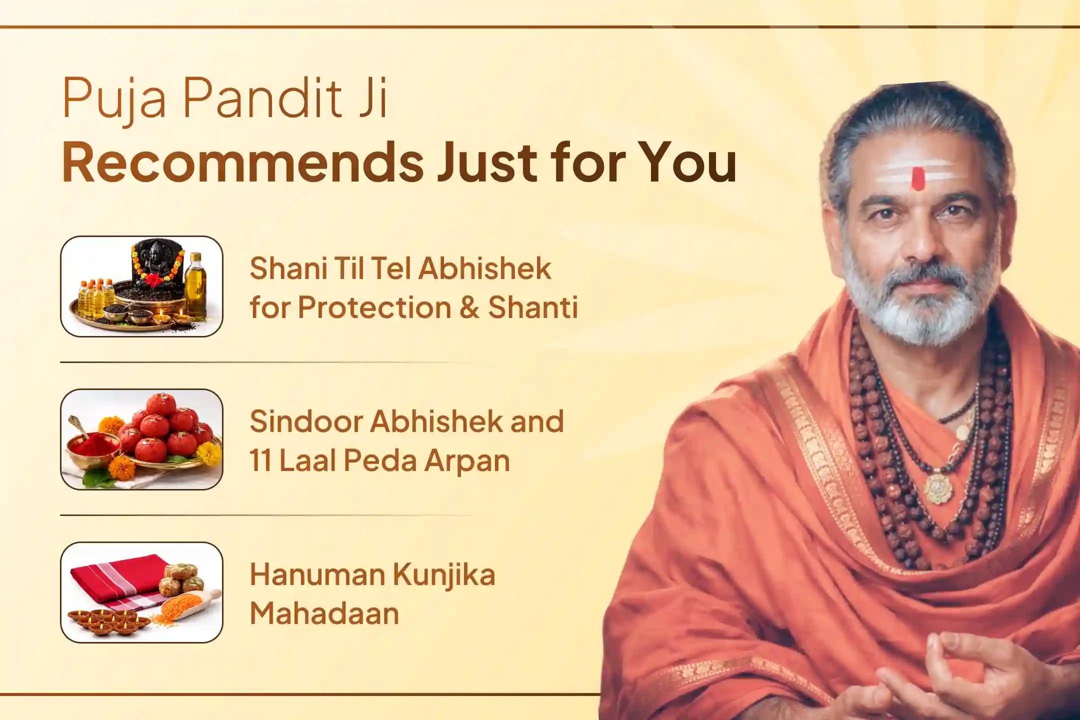✨This Saturday, participate in a joint ritual dedicated to Lord Hanuman and Lord Shani to seek relief from the effects of Shani. ✨
