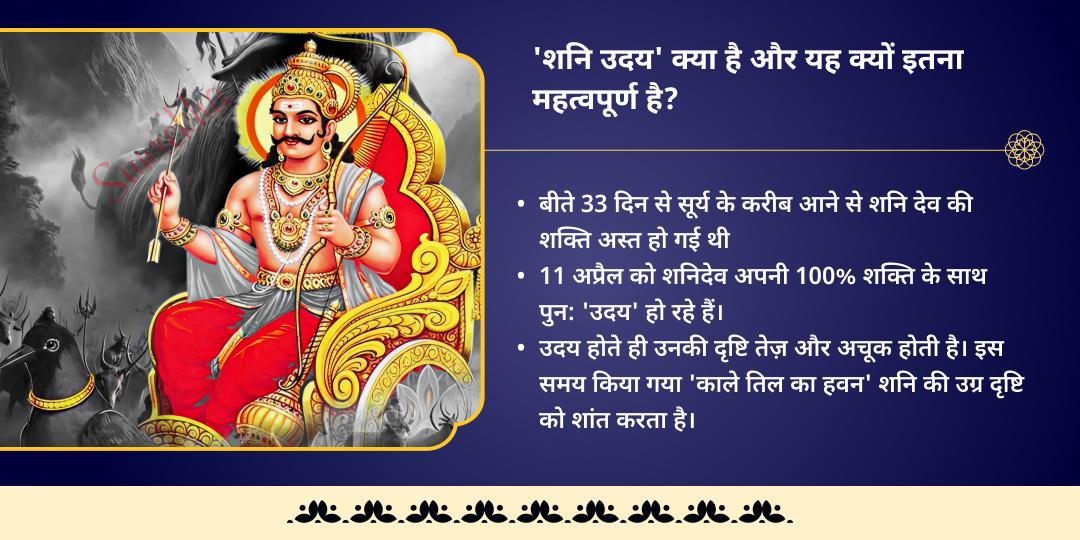 शनि उदय नवग्रह शांति 21 किलो काले तिल महा-हवन आहुति